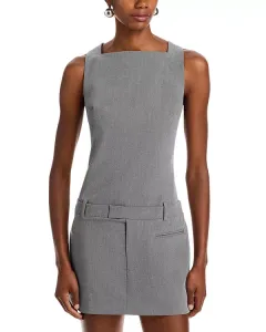 Мини-Платье Скайла Staud, серый