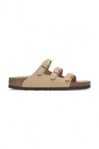 Нубуковые шлепанцы Florida HEX Birkenstock, бежевый