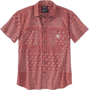 Carhartt Мужская 106403 Rugged Flex Relaxed Fit Легкая Футболка с Коротким Рукавом, Apple Butter Bandana Print