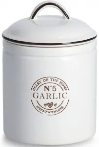 Zeller Present Банка для хранения "Чеснок", (1 шт.), для чеснока, 880 мл 12х17,5х12 см, белый