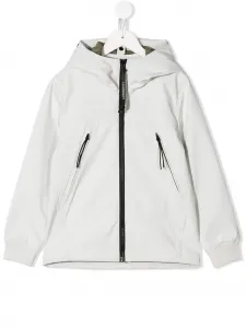 Легкая куртка с линзами на капюшоне C.P. Company Kids, серый