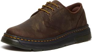 Dr. Martens Unisex Crewson Low Shoe, Dark Brown Crazy Horse