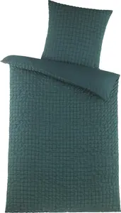Постельное белье из жатого хлопка 135x200, не требующее глажки, летний пододеяльник из микрофибры, зеленый Carpe Sonno