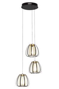 Новый светодиодный подвесной светильник с регулировкой яркости, степень защиты IP20 Novel, черный/золотистый