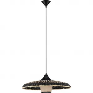 Подвесной светильник AURA E27 1 шт. Nova Luce, Natur/Schwarz