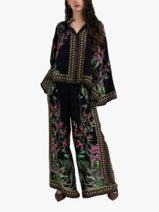 Сиара флоральная туника Raishma, Black