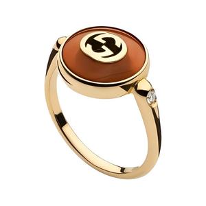 GUCCI Кольцо Red Agate для женщин Yellow