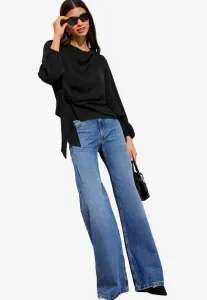 Блузка прямого кроя с длинными рукавами и завязками по бокам. Friends Like These, Black