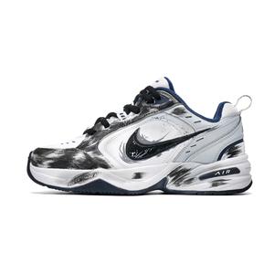 Nike Air Monarch 4 Freedom Cushioning, износостойкие низкие массивные кроссовки Unisex Black White