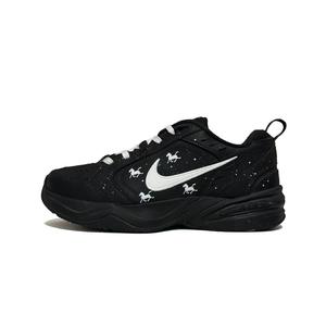 Nike Кроссовки Air Monarch 4 Galloping Horses Slip Resistant Abrasion Resistant Low top Chunky мужские черно-белые