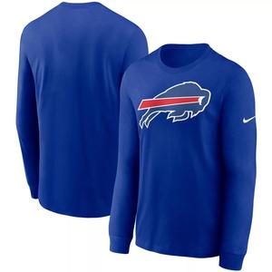 Мужская футболка с длинным рукавом и логотипом Royal Buffalo Bills Primary Nike