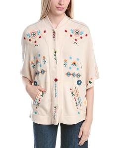 Джонни был Джози Пончо Johnny Was, белый