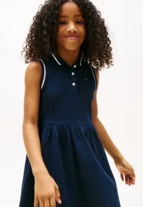 Незаменимое повседневное платье-поло без рукавов, силуэта «русалка» Tommy Hilfiger, Dark Night Navy