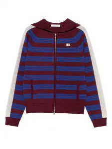 Музыкальное худи в полоску Wales Bonner, красный