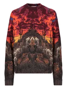 Джемпер с жаккардовым узором Laneus, красный