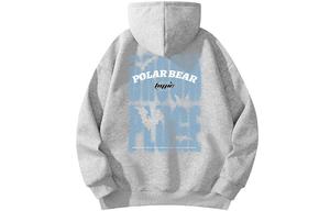 Толстовка унисекс Polar Bear POLAR BEAR, Светло-серый [с капюшоном]