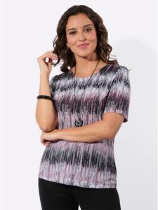 Рубашка с короткими рукавами с розово-серым принтом WITT WEIDEN