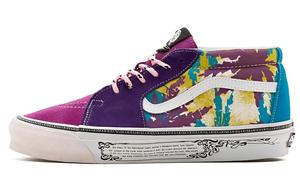 Кроссовки Vans Vault UA OG Sk8-Mid LX Aries Weed Leaf Purple Yellow