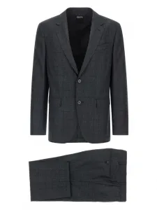 Костюм в клетку «Принц Уэльский» Zegna, серый