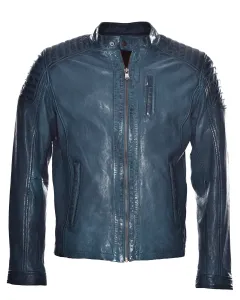 Байкерская куртка JCC "31020346", цвет морской волны
