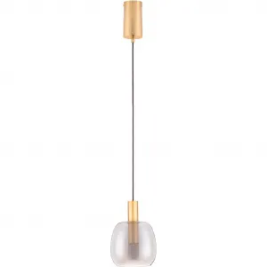 Подвесной светильник IMATIA LED-модуль, 1 шт., теплый белый Nova Luce, Gold/Rauch
