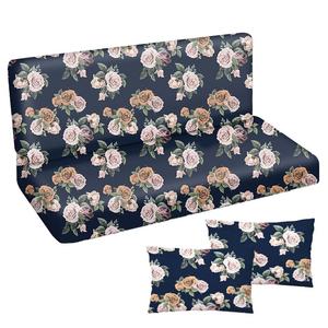 [T] Подушка для голливудских качелей 100x50x50 Подушка для садовой скамейки и 2 подушки Подушка для поддона Подушка для скамейки Подушка для сиденья и подушка для спины Подушка для сиденья матраса Садовая подушка Гладкие цветы пальмового апельсина [133] 