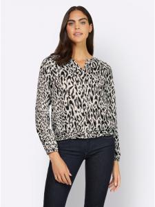 Heine Блузка с принтом в мятно-зеленом и песочном цветах