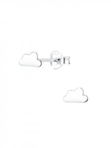 Alexander York Серьги-гвоздики CLOUD из серебра 925 пробы, комплект из 2 штук