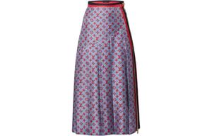 Повседневная длинная юбка женская серая Louis Vuitton