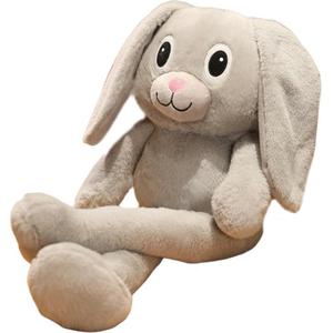 Милые креативные забавные плюшевые куклы зайчики высота 80cm/100cm/120cm JINXIANGHE, серый