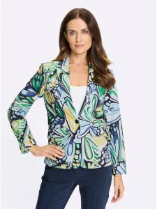 Heine Блейзер с принтом травянисто-зеленого и кремового цвета