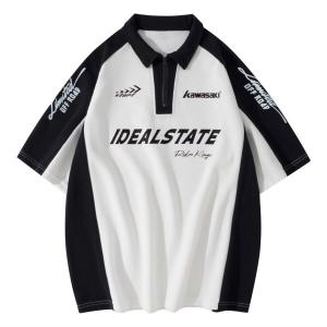 Рубашка-поло унисекс Kawasaki, Черно-серый (X5472)