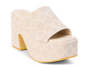Сандалии Beach by Matisse Como Platform Sandal, Beige Raffia