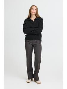 Pulz Вязаный свитер PZSTEFFI стандартного кроя, цвет «Черная красота»