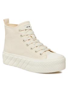 Кроссовки из ткани Only Shoes, экрю