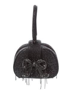 Self-Portrait Рифленая сумка-кошелек с верхней ручкой, черный