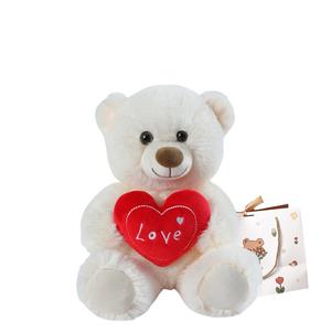 Плюшевые мишки Adorable Heart-Hugging Bear Dolls высотой 30 см OU DI PIG, белый