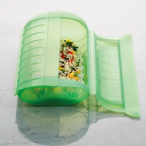 Пароварка на 3-4 человека с подносом Lékué, зеленый