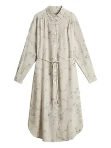 Платье-рубашка с цветочным принтом Woolrich, нейтральный