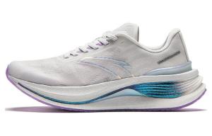 Кроссовки женские с низким верхом, песочно-серые/фиолетовые лотосы Anta