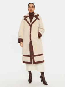 Шуба стандартного кроя TF4141 E0903 Liu Jo, экрю