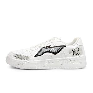 Понтонные лодки устойчивые к истиранию, легкие и дышащие низкие кроссовки для скейтборда unisex LINING, белый