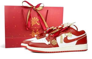 Jordan Кроссовки Air 1 Vintage женские Low top красные