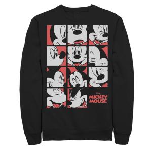 Мужской свитшот Disney's Mickey Mouse Expressions Boxes Licensed Character