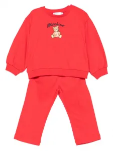 Спортивный костюм с логотипом Moschino Kids, красный