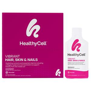 HealthyCell, Vibrant Hair, Skin & Nails, малиновый, 30 гелевых пакетиков по 25 мл (0,84 жидк. Унции)