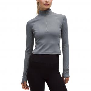 Футболка для йоги It's RuluRibbed Lululemon, sun серый/sogy