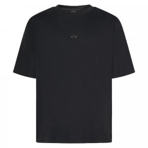 Oakley Футболка мужская Black Crew Neck Moderate Straight Fit