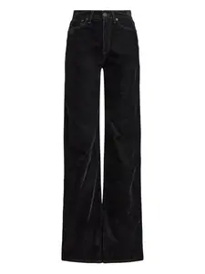 Вельветовые джинсы широкого кроя Ralph Lauren Collection, черный