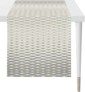 APELT дорожка для стола "3909 OUTDOOR, летнее украшение, лето ", (1 шт.), цифровая печать 48х140 см, серый